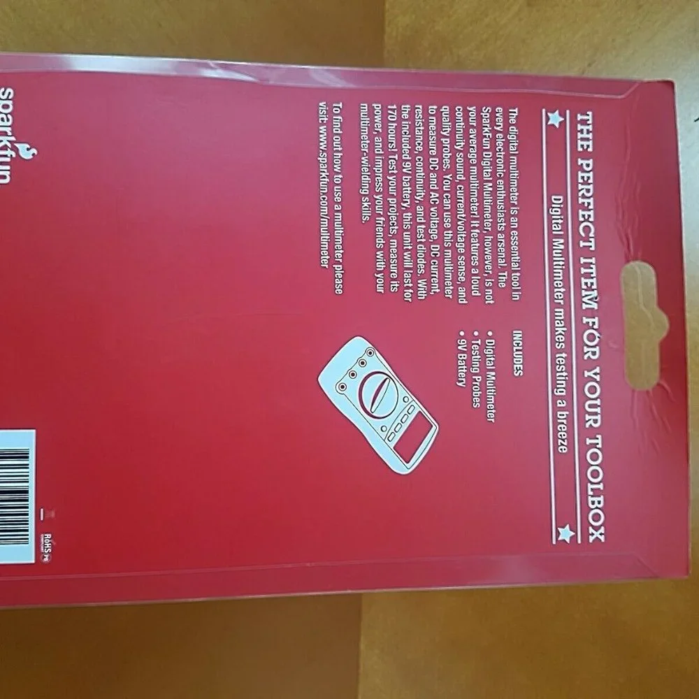 College Physics Multimeter - SparkFun Digital Multimeter - Basic - Excellent - Picture 2 of 3